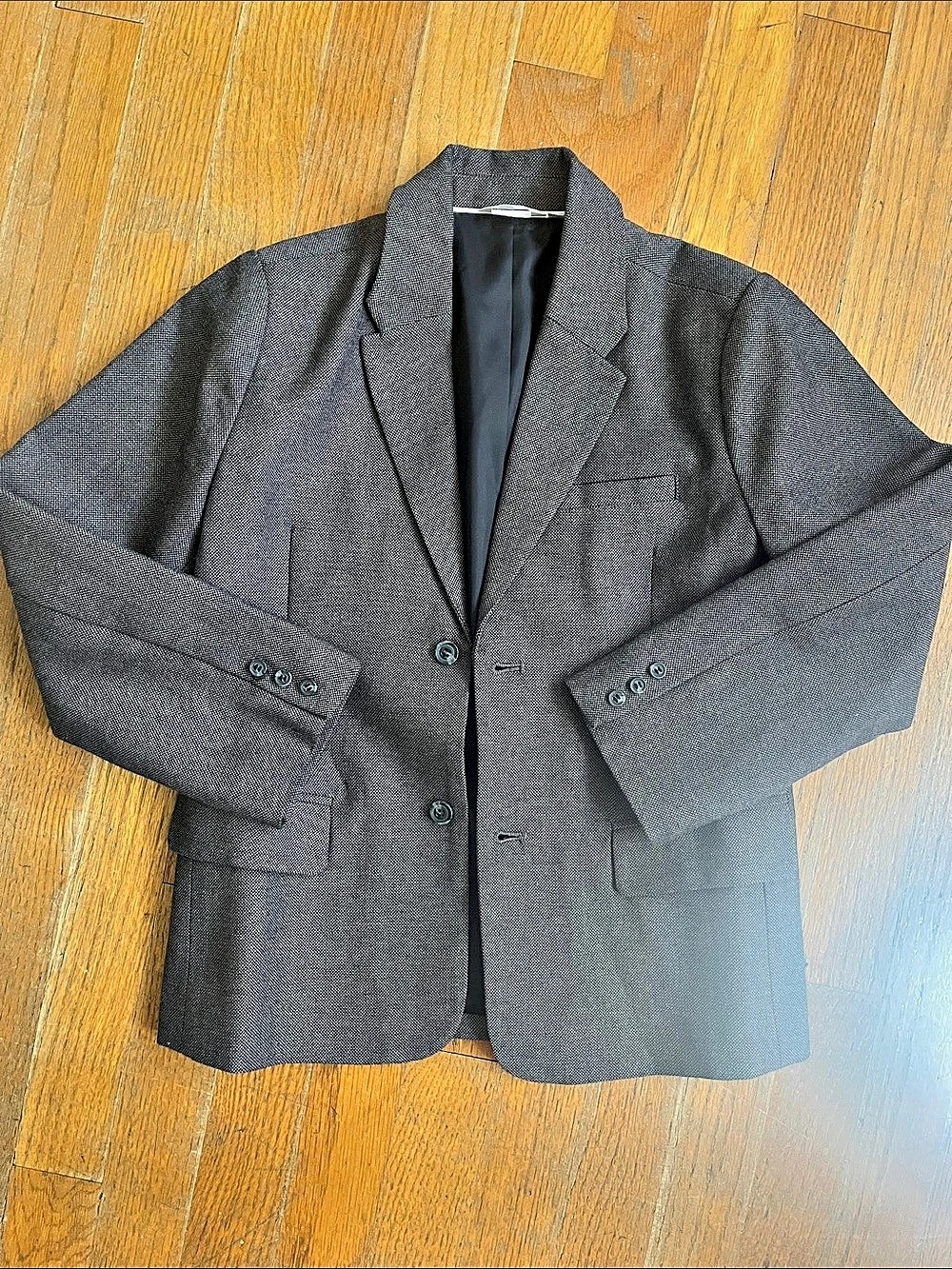 Noralee boys size 8 charcoal blazer in Gray Like New